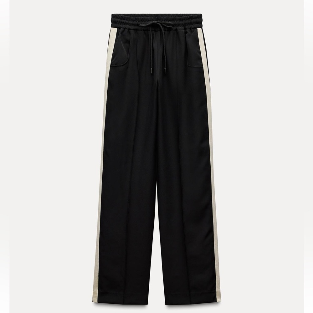 Zara pants with side stripe